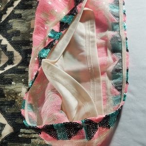 Forever 21 tribal print mini skirt